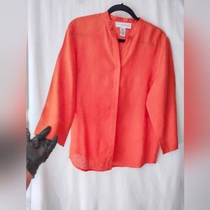 Sag Harbor Women's Orange Blouse